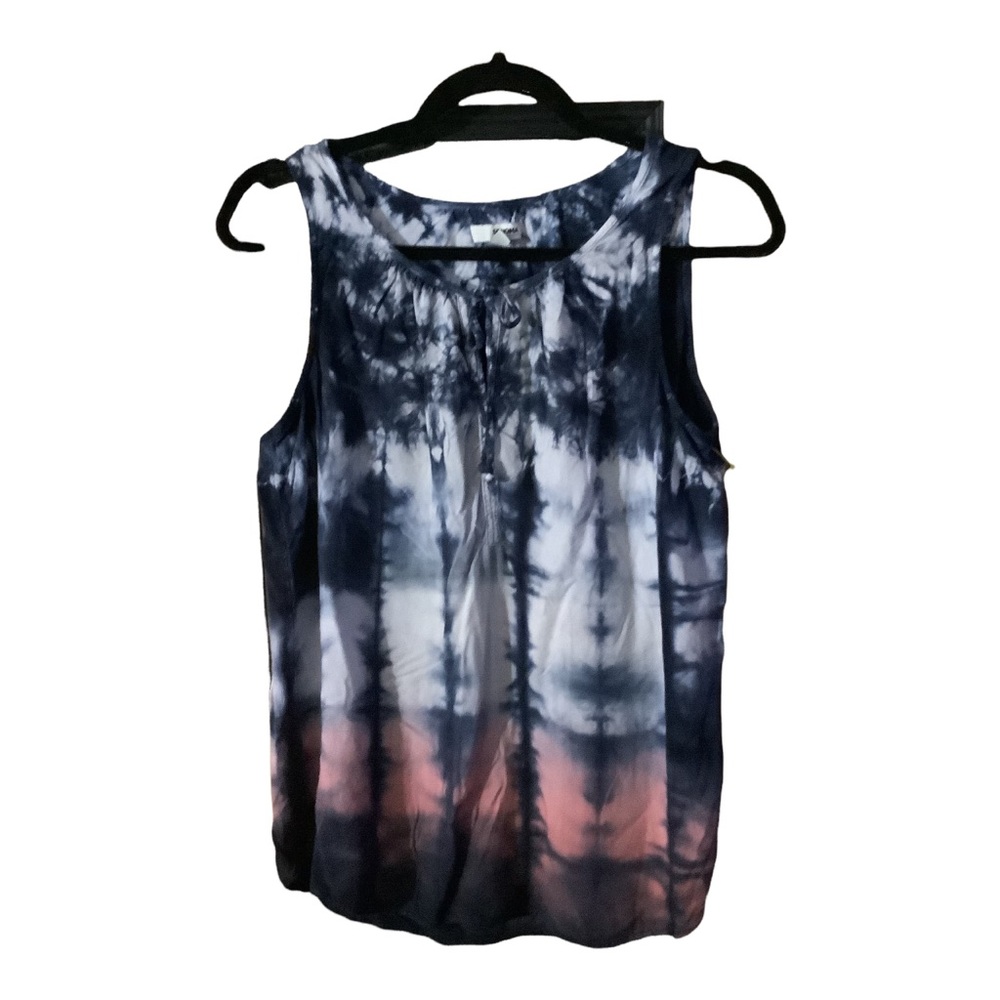 Sonoma Goods For Life Tank  Top 100% Rayon Size Small Tie Dye Multicolor